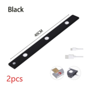 USB LED Night Light With Motion Sensor Ultra Thin Wireless Cabinet Wardrobe