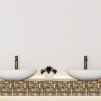 Self Adhesive Masonry Rock Texture 3D Wallpaper Living Room