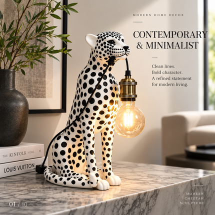 Modern Cheetah Sculpture — Decorative Animal Figurine for Home & Living Figurines modern-creativity-cheetah-sculpture-room-decoration-animal-figurine-model-living-room-table-home-decor-and-accessories-ornaments Home & Garden > Home Décor > Sculptures & Figurines