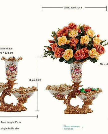 Luxury European Resin Accent Vase: A Touch of Elegance for Home Decor