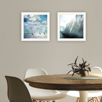Bluebird Barn 2 Pc Sail Away Framed Wall Art - Multicolor Home Decor