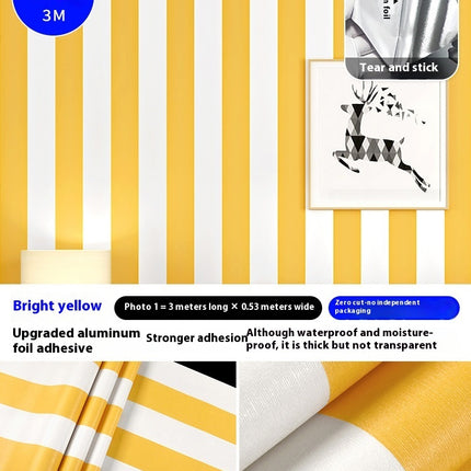 Peekaboo Studio Self-Adhesive Vertical Stripe Wallpaper - Removable &