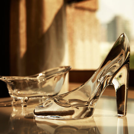 Hand-Blown Glass High Heel Shoe Figurine