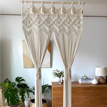 Ins Handmade Rope Woven Curtain Hallway Covering Curtain Line