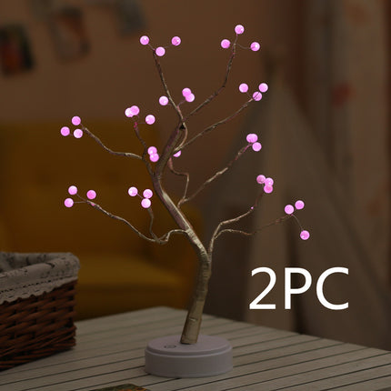 LED Pearl Tree Light USB Touch Night Light With 108 LEDs Christmas Decor