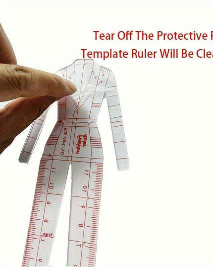 Fashion Designer's Acrylic Sketch Ruler - Ultimate Guide for Human Figure and Garment Designs