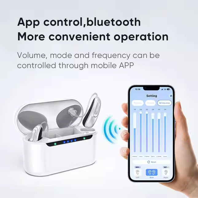 Peekaboo Studio Bluetooth Hearing Aid - 16 Channels, Rechargeable, APP