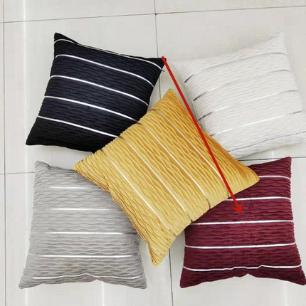 Simple Luxury Striped Velvet Pillow Cover Pillow Cushion Cover Pillow