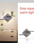 Grey square warm light