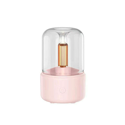 Atmosphere Light Humidifier Candlelight Aroma Diffuser Portable 120ml Electric USB Air Humidifier Cool Mist Maker Fogger 8-12 Hours With LED Night Light