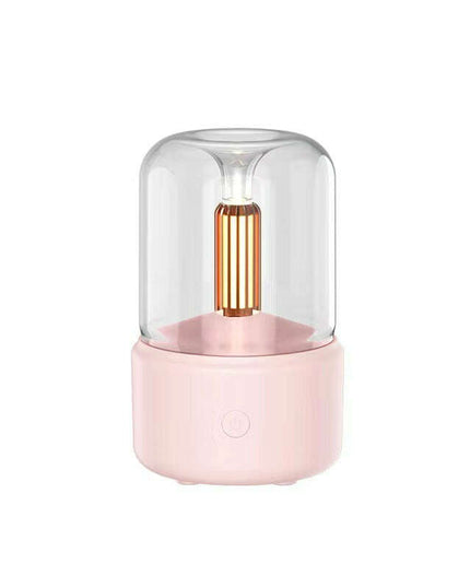 Atmosphere Light Humidifier Candlelight Aroma Diffuser Portable 120ml Electric USB Air Humidifier Cool Mist Maker Fogger 8-12 Hours With LED Night Light