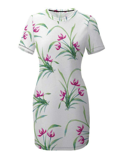 Chic Ivory Wrap Mini Dress with a Stylish Fit