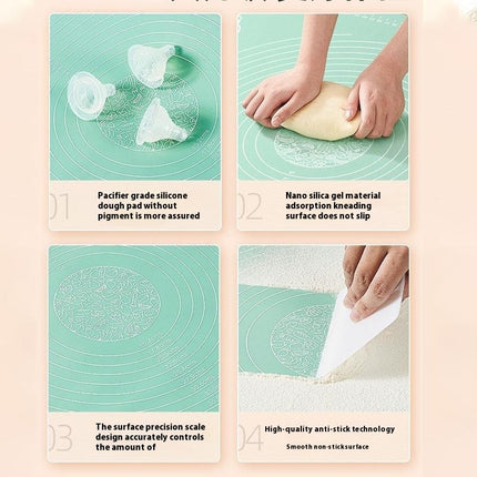 Kitchen Thickened Non Slip Dough Kneading Board Baking Pad