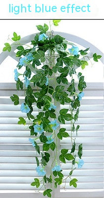 Peekaboo Studio Morning Glory Simulation Plant - Wall Hanging Decor