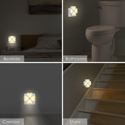 Plug In Night Light With Inductive Sensor Automatic Night Lighting Warm Light