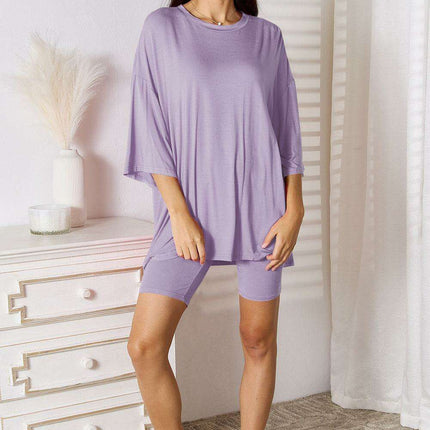 Effortless Elegance: Trendy Rayon Top and Shorts Combination for Ultimate Comfort