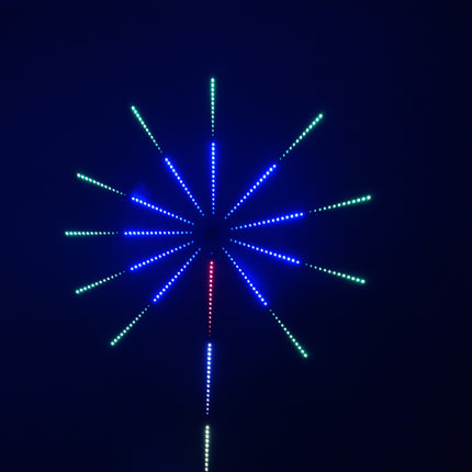 LED Fireworks Light Bar RGB 10W Bluetooth App Control With Forty Key Music