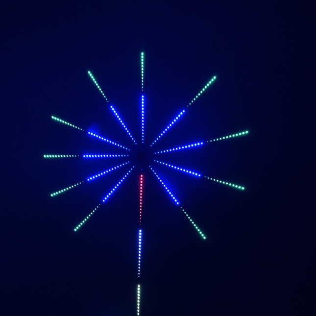 LED Fireworks Light Bar RGB 10W Bluetooth App Control With Forty Key Music