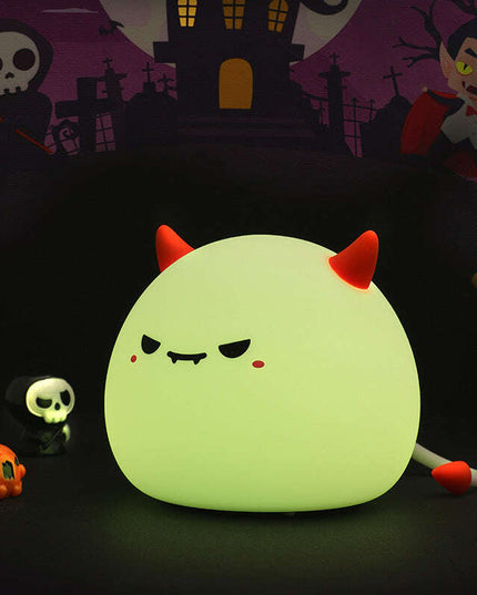 Monster Small Night Lamp Rechargeable Halloween Atmosphere Silicone Pat Lamp