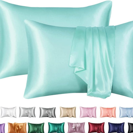Silk Solid Color Satin Pillowcase Envelope Pillow