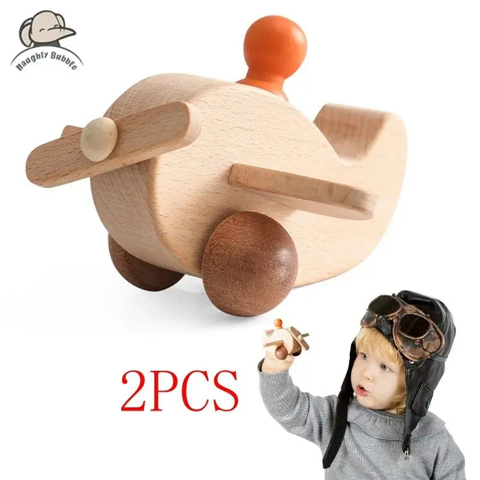Educational Wooden Train Set for Babies - Montessori-Inspired Learning Toy with Trolley and Number Blocks