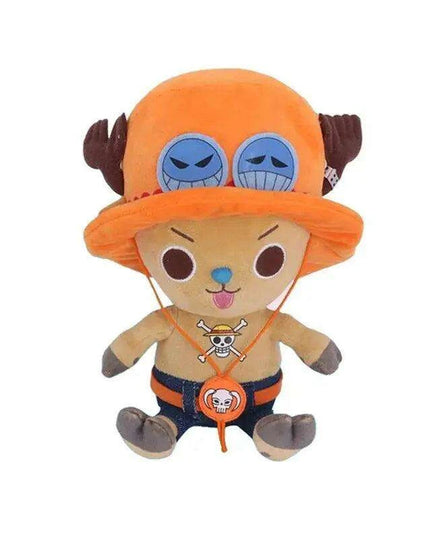 Charming Anime Plush Doll Set - Luffy, Chopper, Ace & Law - 25CM Collectible Figures for Kids and Loved Ones