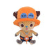 Anime Character Plush Toy Set - 25CM Luffy, Chopper, Ace & Law Figures Bundle