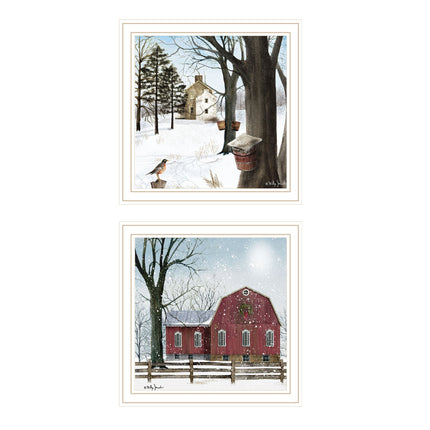 Billy Jacobs 2-Piece Framed Wall Art Set - "A Little Snow" & "Waiting