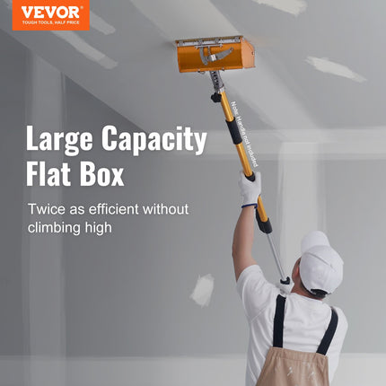 VEVOR 10-Inch Drywall Flat Box - Quick Clean Aluminum with Bonus Blade