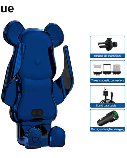 Innovative 15W Wireless Fast Charging Car Phone Mount - Mobile Device Holder for Auto Accessories