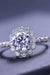 Exquisite Floral Moissanite Cluster Ring - Elegant 1.5 Carat Luxury Jewelry Piece