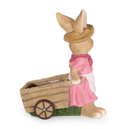 Room & Decor Mgo Rabbit Planter - Pink, Durable Magnesium Oxide