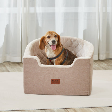 Peekaboo Studio VEVOR Dog Booster Car Seat, Adjustable & Safety Harnes
