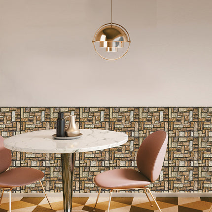 Self Adhesive Masonry Rock Texture 3D Wallpaper Living Room