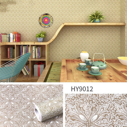 Large Flower Wallpaper Mixed With Family Style
