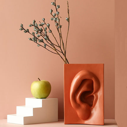 Five Sense Flower Resin Vase for Home Decor Centerpiece
