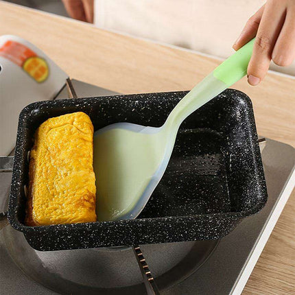 Chic Dual-Tone Silicone Turner - Non-Stick Kitchen Essential for Effortless Cooking and Baking