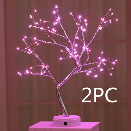LED Pearl Tree Light USB Touch Night Light With 108 LEDs Christmas Decor
