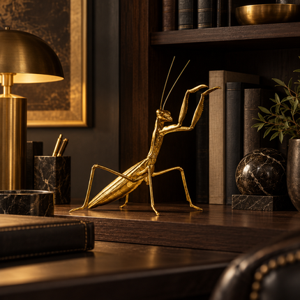 ZIZI FISH Golden Bee Metal Sculpture - Decorative Desktop Ornament Figurines simulated-small-animal-metal-ornaments-golden-bee-statue-art-sculpture-model-desktop-decoration-crafts-figurines-miniatures