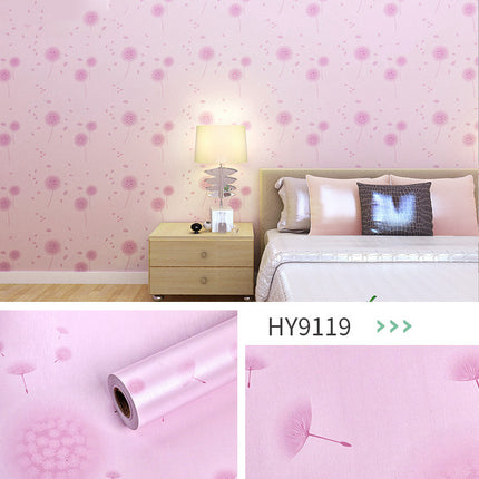 Large Flower Wallpaper Mixed With Family Style