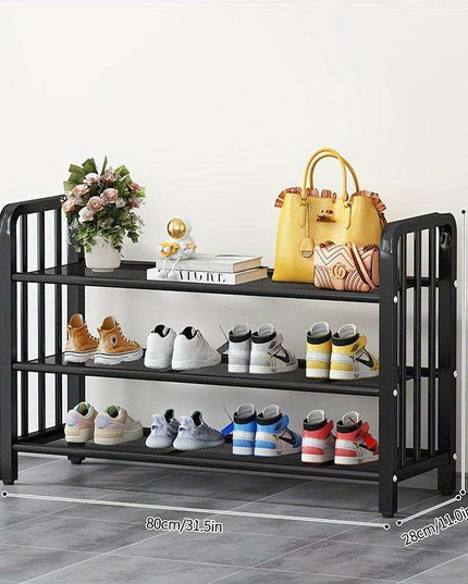 Elegant Metal Shoe Organizer for 12-20 Pairs: A Chic Storage Solution for Every Room