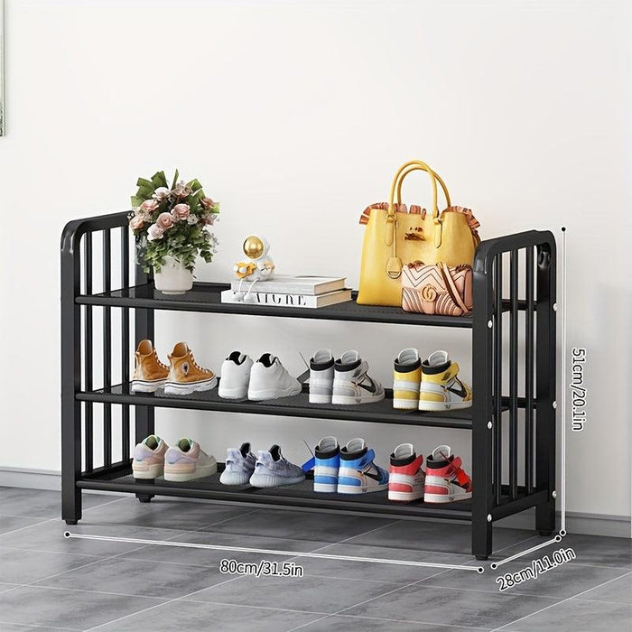 Elegant Metal Shoe Organizer for 12-20 Pairs: A Chic Storage Solution for Every Room