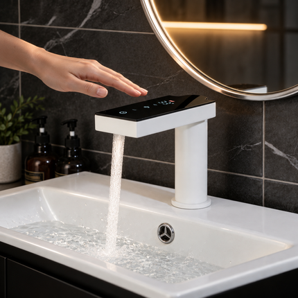 Touchless Sensor Bathroom Faucet with Smart LED Display