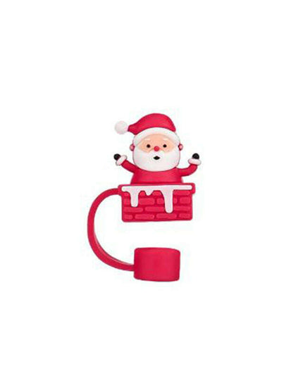 New Christmas Straw Dust Cover 10mm Cup Accessories