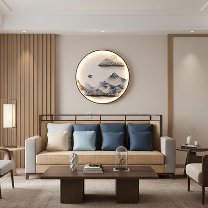 Fashionable New Chinese Mural Porch Corridor Lamp