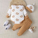 Bear Graphic Print Baby Outfit Set