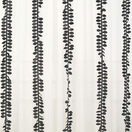 AliKopy 50ft Taffeta Ribbon Sash - Black with 4" Leaf Petal Design