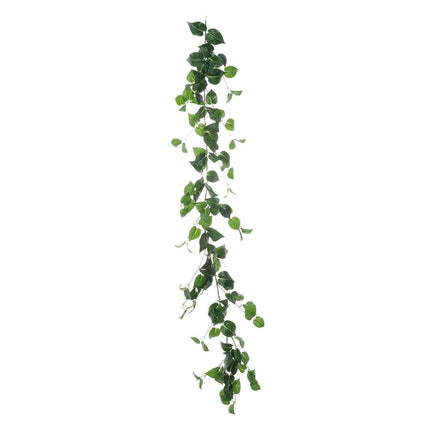 AliKopy 5ft Green Real Touch Poplar Leaf Garland - Flexible & Lifelike