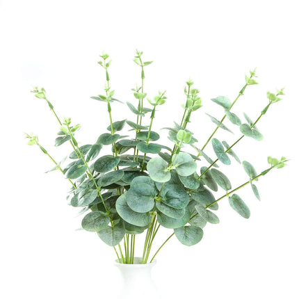 Très Elite 19" Frosted Green Artificial Eucalyptus Branches - Set of 2