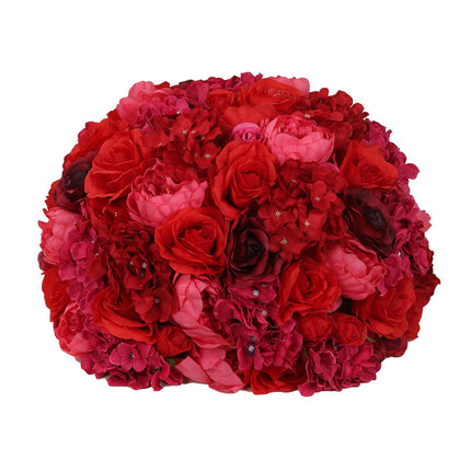 AliKopy 20" Red Silk Rose Wedding Centerpiece - Pre-Arranged, Elegant